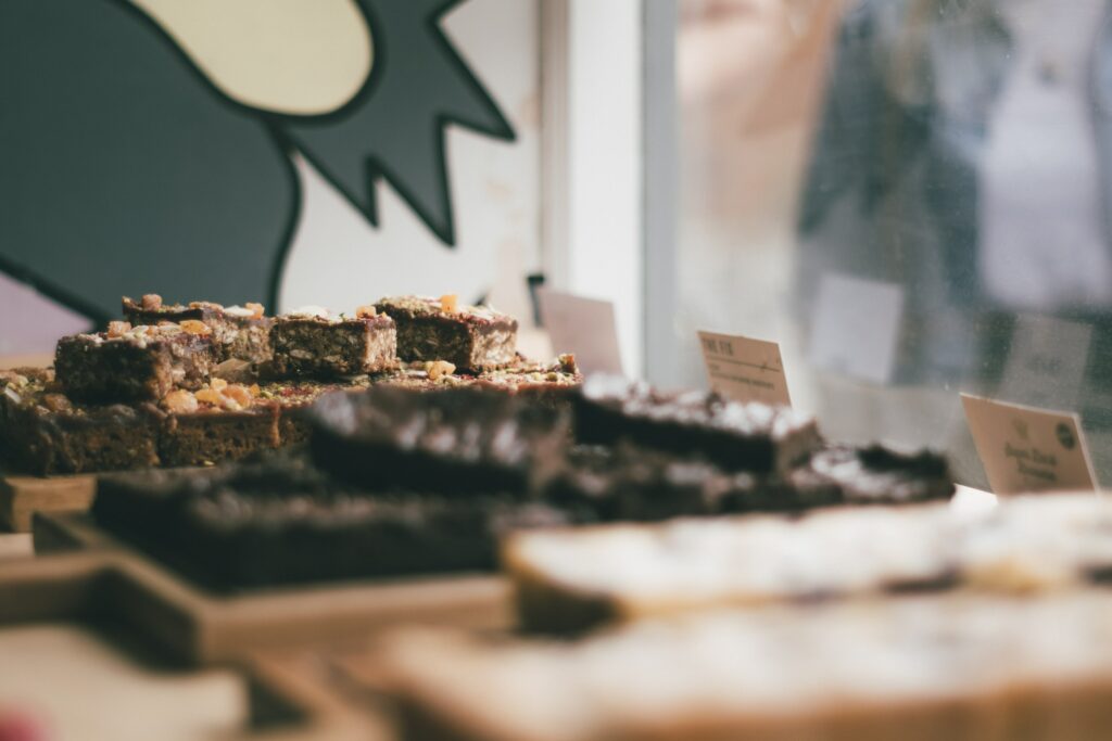 Vegan bakery pastries