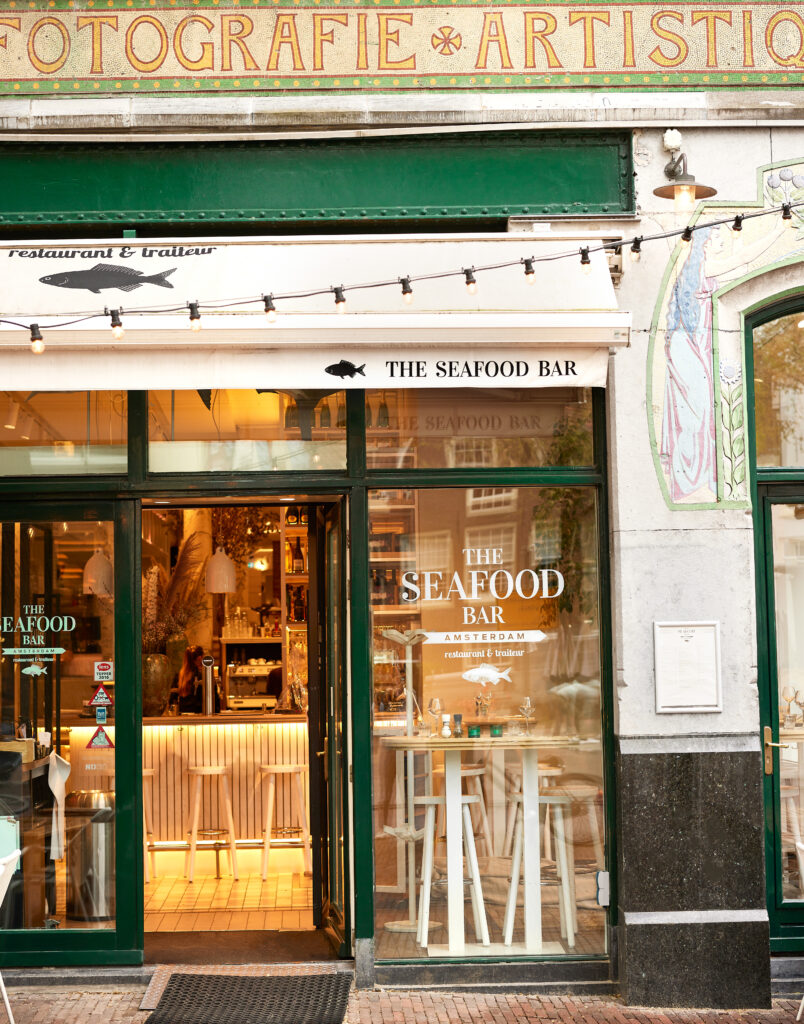 Outside view of The Seafood Bar Amsterdam