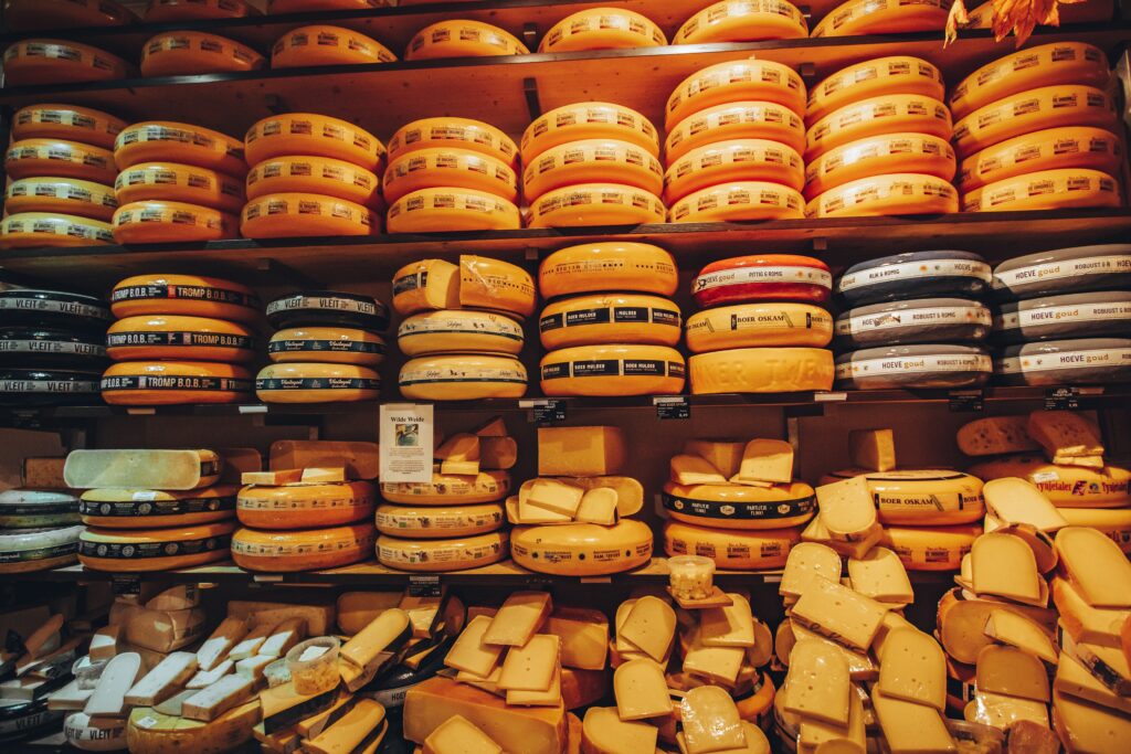 Traditional cheese Amsterdam.