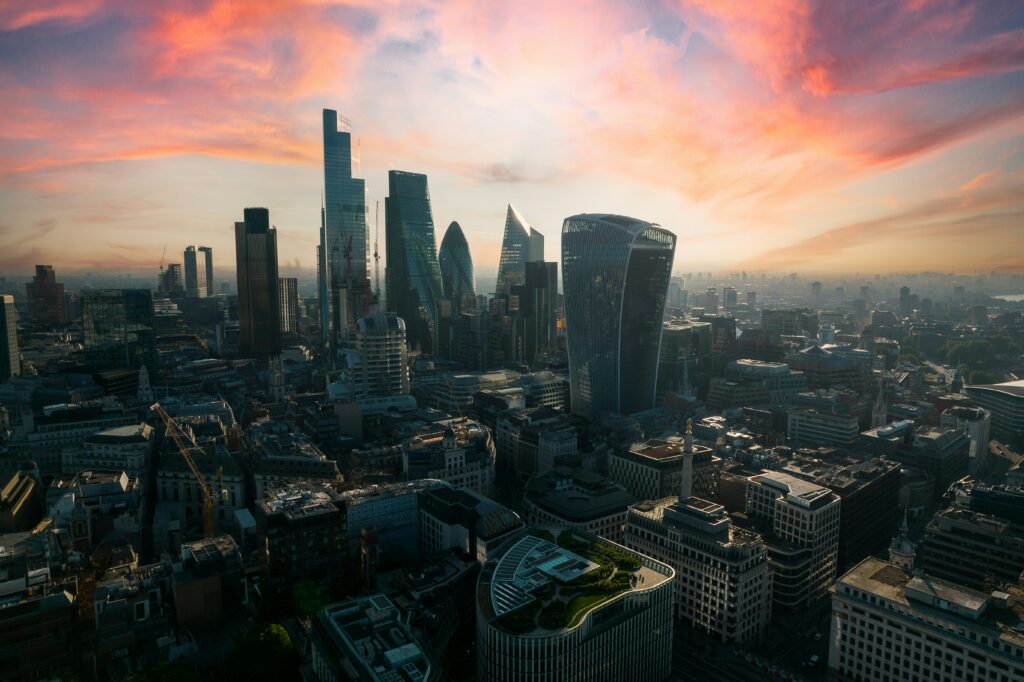 נוף של הסיטי של לונדון